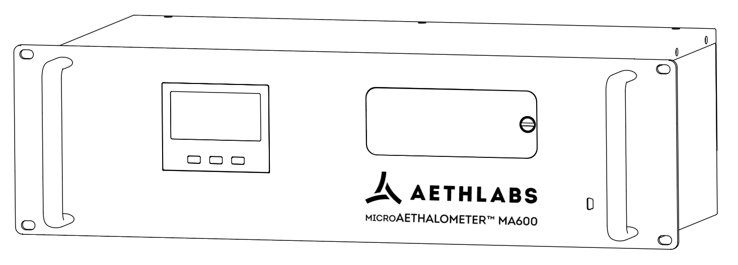 AethLabs MA600 device at skew angle